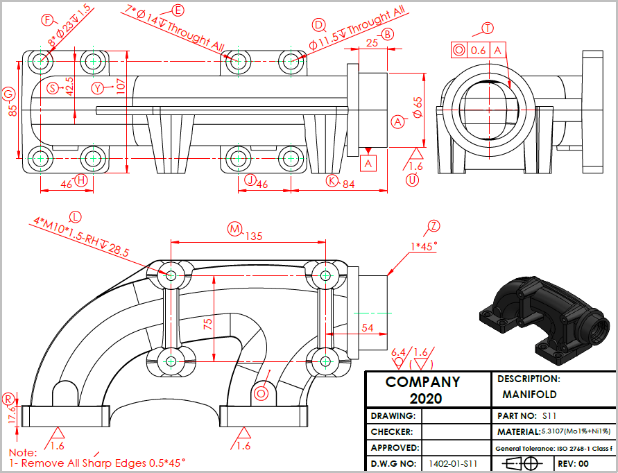 s11- منیفولد کنار دامپتراک hd325